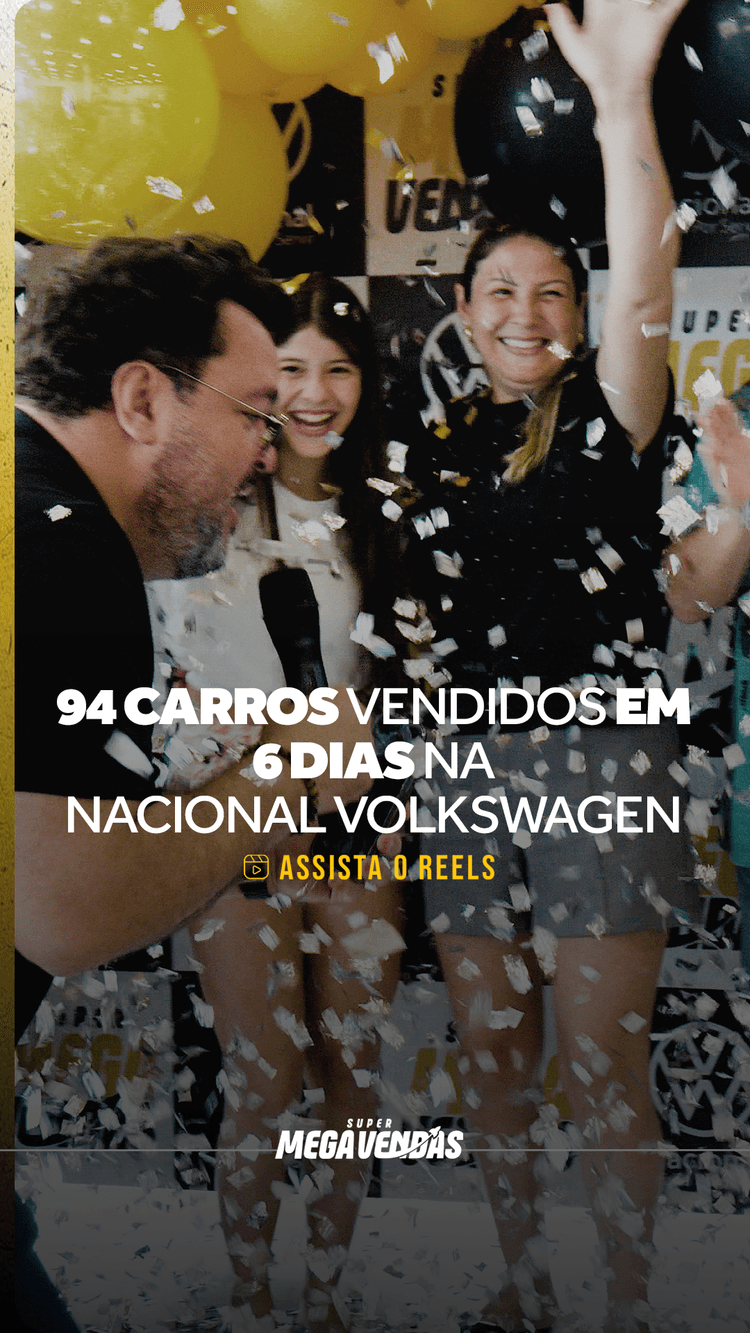 A gestora comercial da Nacional Volkswagen, Ellen Bezerra, @ellenbezerra_ , contou como foi a sua experiência no evento Super Megavendas.