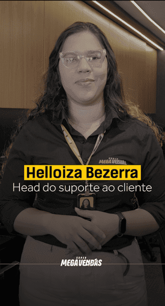 Vídeo de apresentação do setor de Suporte da Super Megavendas, com Helloiza Barbosa, Head de Suporte.