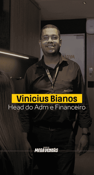 Vídeo de apresentação do setor Administrativo e Financeiro da Super Megavendas, com Vinícius Bianos, Head da área.
